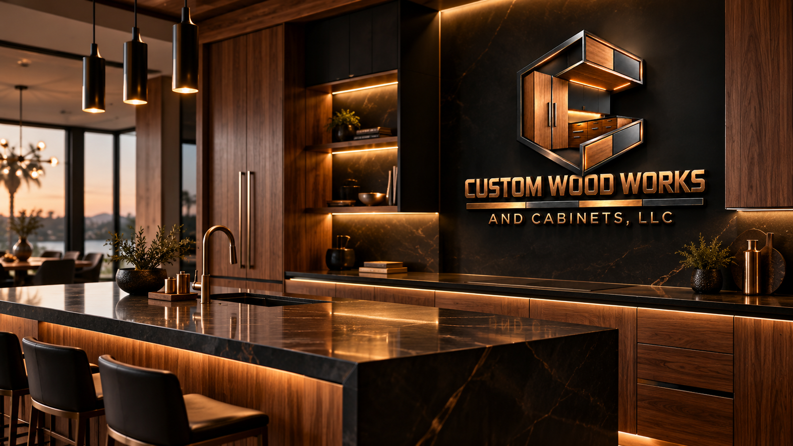 Custom Wood Works & Cabinets luxury kitchen cabinetry